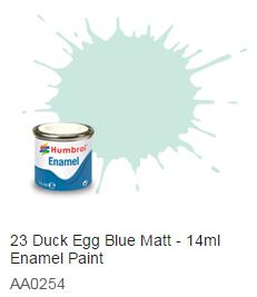 Humbrol barva email 23 - Duck Egg Blue Matt 14ml