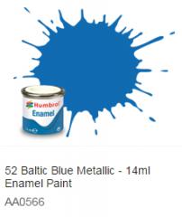 Humbrol barva email 52 - Baltic Blue Metallic 14ml