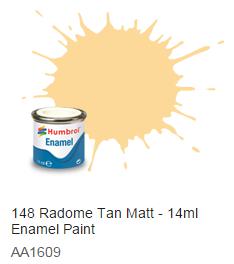 Humbrol barva email 148 - Radome Tan Matt 14ml