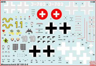 Zvezda letadlo Messerschmitt Bf-109 G6 1:48 4816