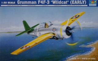 Trumpeter letadlo Grumman F4F- 3 Wildcat (Early) 1:32 02255