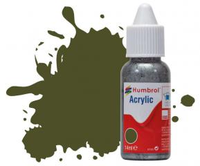 Humbrol barva akryl 155 Olive Drab Matt 14 ml DB0155