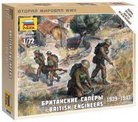 Zvezda figurky British Engineers 1:72 6219
