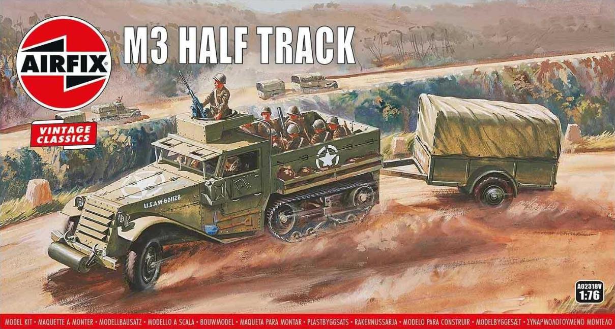 Airfix M3 Half Track & 1 Ton Trailer 1:76 A02318V