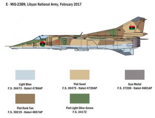 Italeri letadlo MiG-23 MF/BN Flogger 1:48 2798