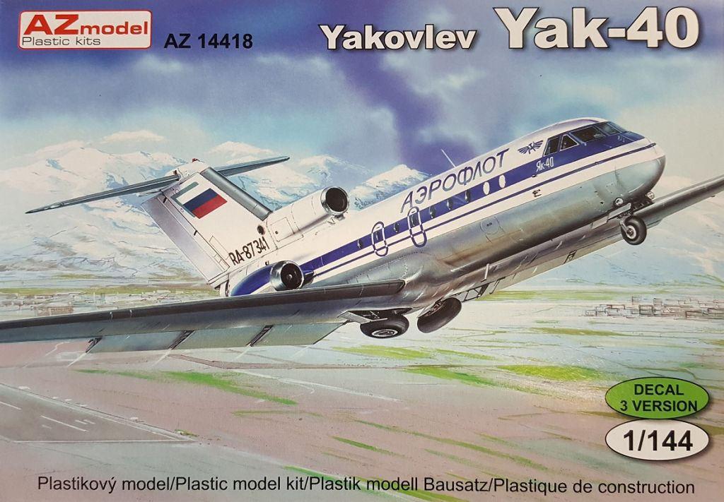 AZ model Jak-40 Civil 1:144 AZ14418