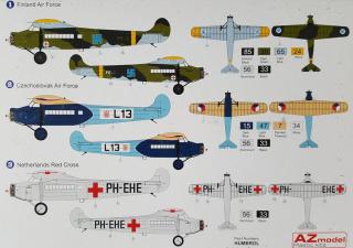 AZ model Fokker F-VIIa Military 1:144 AZ14407