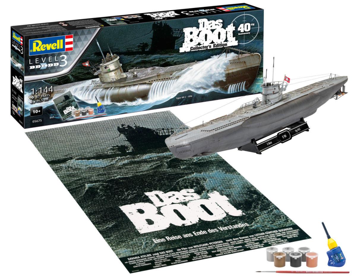 Revell Movie Set DAS BOOT Type VII C - U96 Gift Set 1:144 05675