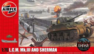 Airfix LCM3 & Sherman Tank 1:76 A03301