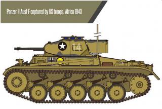 Academy German Panzer II Ausf.F North Africa 1:35 13535