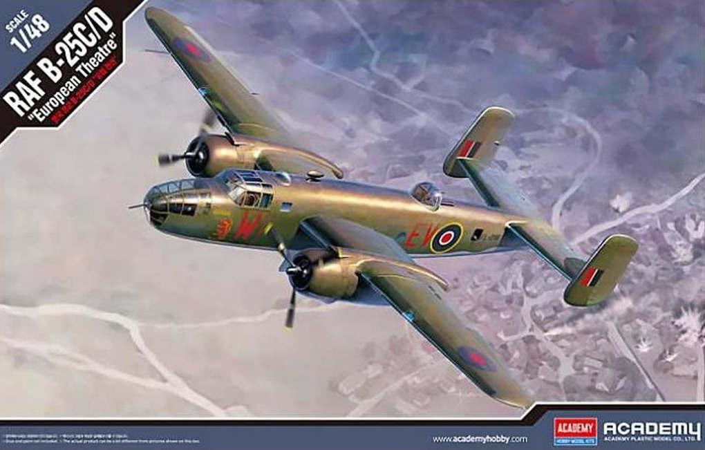 Academy letadlo RAF B-25C/D European Theatre 1:48 12339
