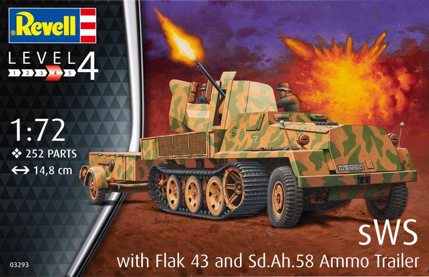 Revell sWS mit Flak-Aufbau als Sfl. mit 3,7cm Flak 43 1:72 03293