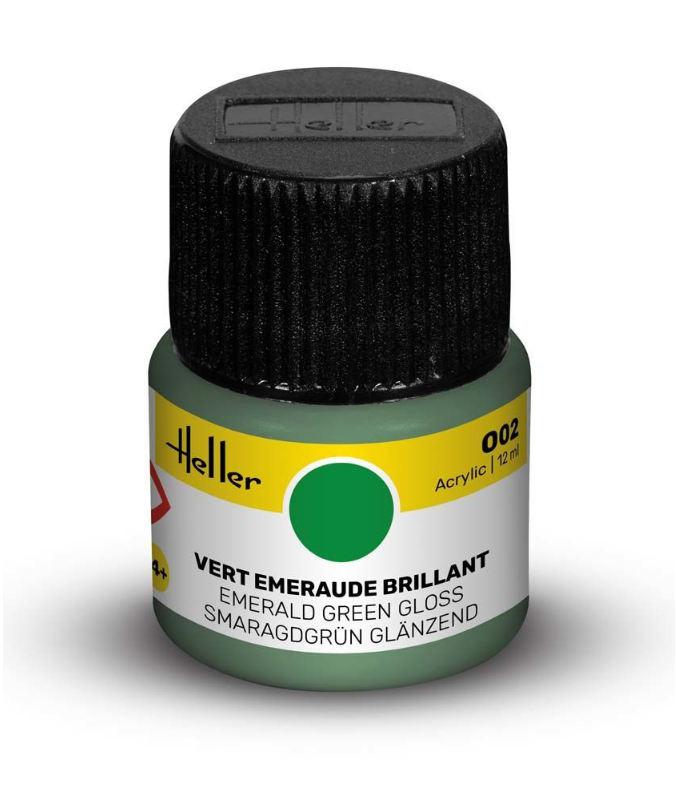 Heller akrylová barva Emerald Green Gloss 002 12ml 9002